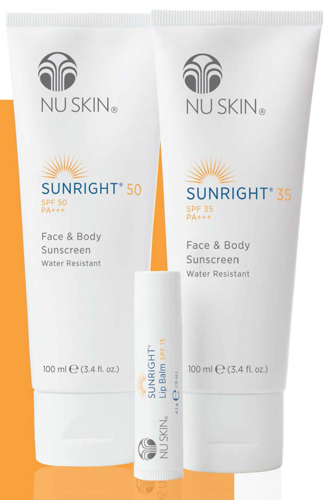 Nu Skin Sunright napvédő termékcsalád