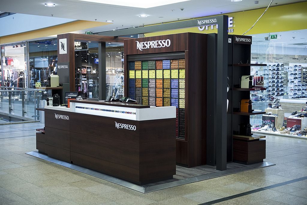 Nespresso mini boutique Árkád