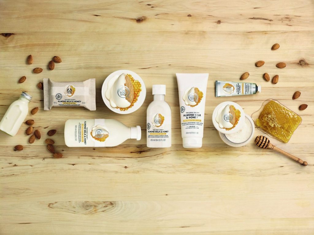 The Body Shop Mandulatej és méz testápoló termékcsalád érzékeny bőrre