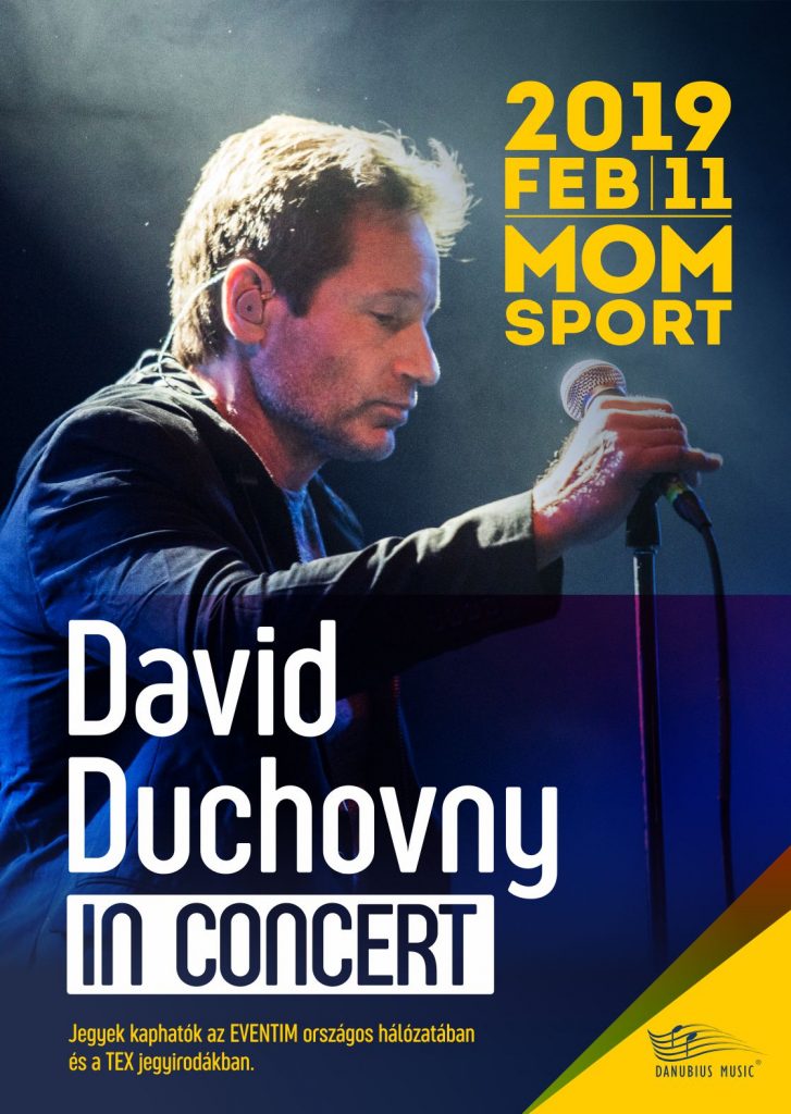 David Duchovny koncert MOM Sport, rúzs és más