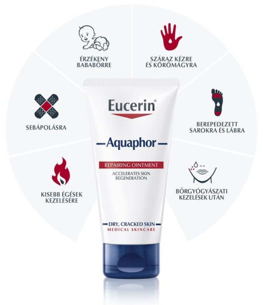 Eucerin, Aquaphor, regeneráló, kenőcs, rúzs és más, bőrprobléma