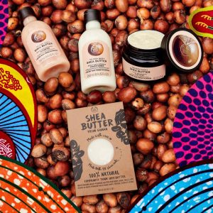 The Body Shop, Shea, sheavaj, Ghána, Közösségi Kereskedelem, rúzs és más