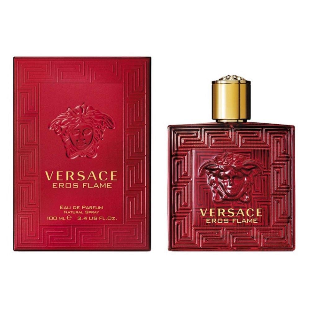 Versace, eros flame, férfi, illat, parfüm, edp, tüzes, rúzs és más