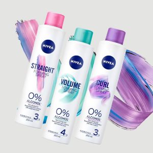 Nivea, firming spray, volume, curl, straight, hajlakk, alkoholmentes, újraformázható, hajformázás, rúzs és más