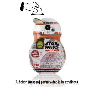 star wars, gumivitamin, vitamin, persely, újrafelhasználható, környezettudatos, gyerekvitamin, vitamin, multivitamin, a csillagok háborúja, R2-D2, BB-8, robot, rúzs és más, űrvitamin, best-pharma