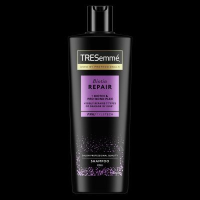 tresemme, haj, hajapolas, biotin repair, biotin, serult haj, toredezett haj, hajerosito, koteserosito, ruzs es mas, sampon, balzsam