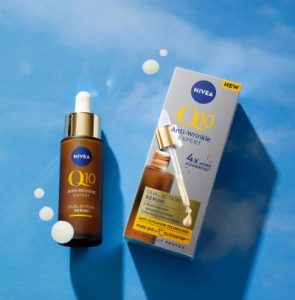 nivea, q10, expert, dual serum, ruzs es mas, glikacio, ranctalanito, antiaging, oregedesgetlo, cukor okozta rancok
