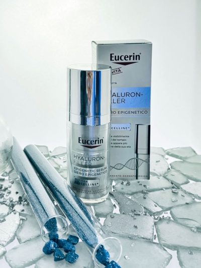 eucerin, epigenetics, epigenetika, hyaluron filler epigenetic serum, epigenetikus, szerum, ruzs es mas, antiaging, borapolas