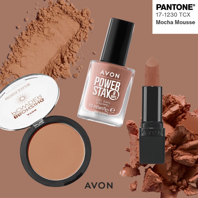 avon, smink, mocha mousse, pantone, ev szine, ruzs es mas