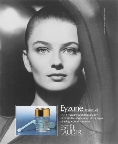 estee lauder, paulina porizkova, nemzetkozi, markanagykovet, modell, szovivo, influenszer, ruzs es mas