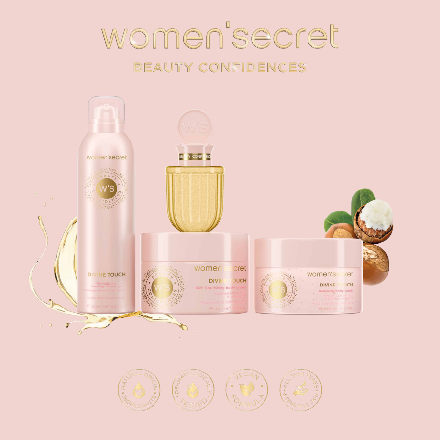 women'secret, women secret, beauty confidences, testapolas, testapolok, kollekcio, divine, goddess, harmony muse, elixir, ruzs es mas