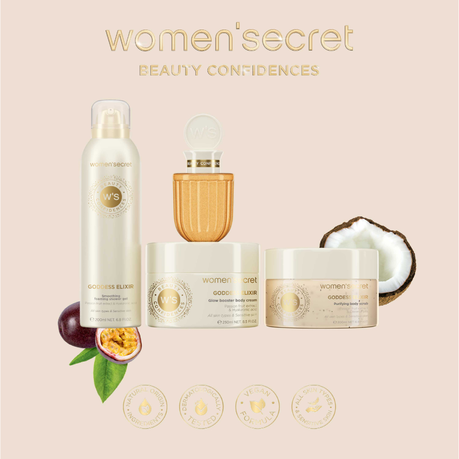 women'secret, women secret, beauty confidences, testapolas, testapolok, kollekcio, divine, goddess, harmony muse, elixir, ruzs es mas