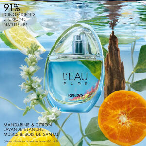 kenzo, l'eau, pure, leau pure, edp, akvatikus, vizes, vizcsepp, ruzs es mas, coral gardeners