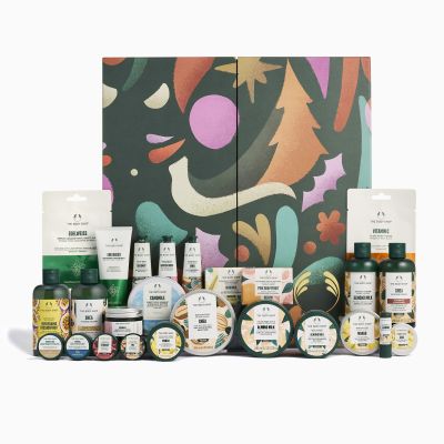 the body shop, karacsony, smax, ajandek, szett, ajandekdoboz, karacsonyi kollakcio, sugarplum, adventi, kalendarium, ruzs es mas