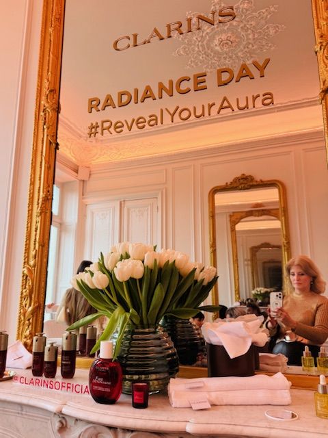 clarins, double serum, double serum foundation, alapozo, szerum alapozo, smink, hibrid, ruzs es mas, parizs, termekbevezetes, vip