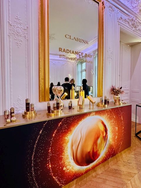 clarins, double serum, double serum foundation, alapozo, szerum alapozo, smink, hibrid, ruzs es mas, parizs, termekbevezetes, vip